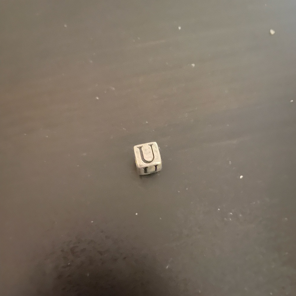 2 for $10 Silver coloured  U charm